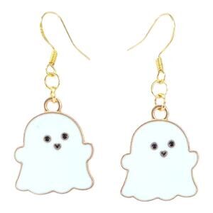 White Ghost Earrings 👻 Spooky Cute Halloween Jewelry